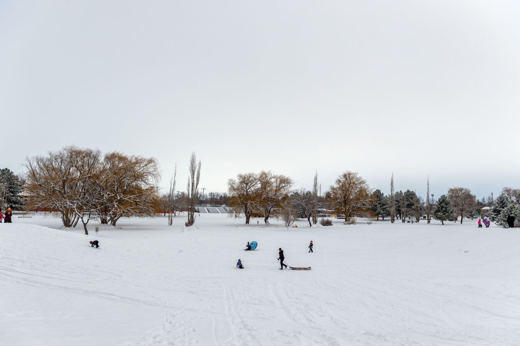 Sledding around